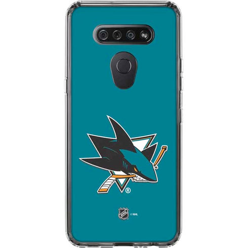 NHL San Jose Sharks Solid Background LG K51/Q51 Clear Case