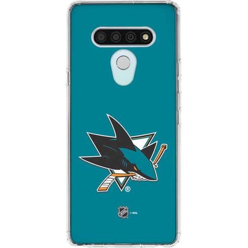 NHL San Jose Sharks Solid Background LG Stylo 6 Clear Case