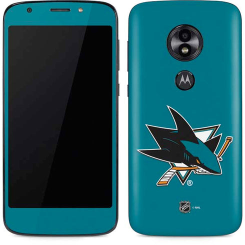 NHL San Jose Sharks Solid Background Moto E5 Play Skin