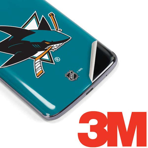 NHL San Jose Sharks Solid Background Moto E5 Plus Skin
