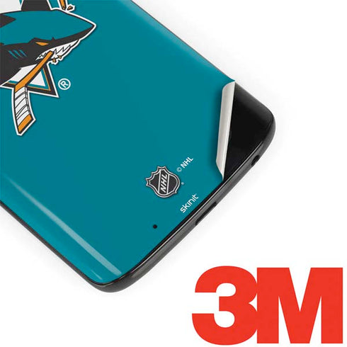 NHL San Jose Sharks Solid Background Moto G6 Skin