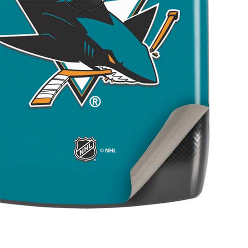 NHL San Jose Sharks Solid Background Motorola RAZR Skin