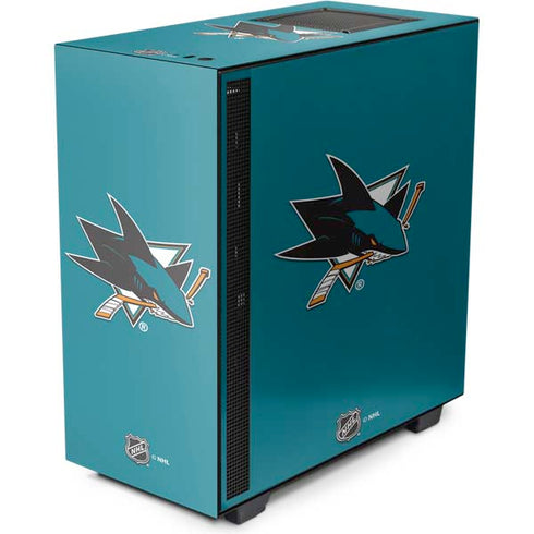 NHL San Jose Sharks Solid Background NZXT H510 Compact ATX Mid-Tower Case Skin