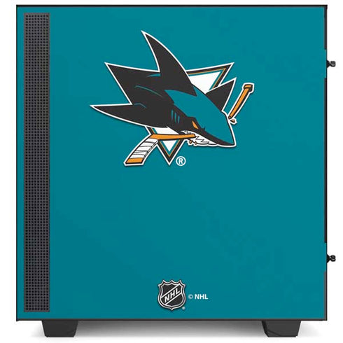 NHL San Jose Sharks Solid Background NZXT H510 Compact ATX Mid-Tower Case Skin