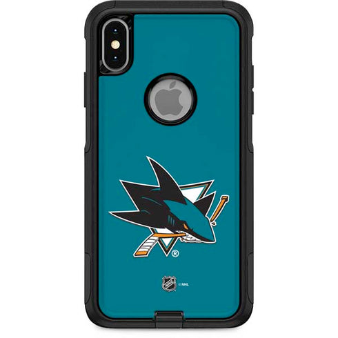 NHL San Jose Sharks Solid Background Otterbox Commuter iPhone Skin