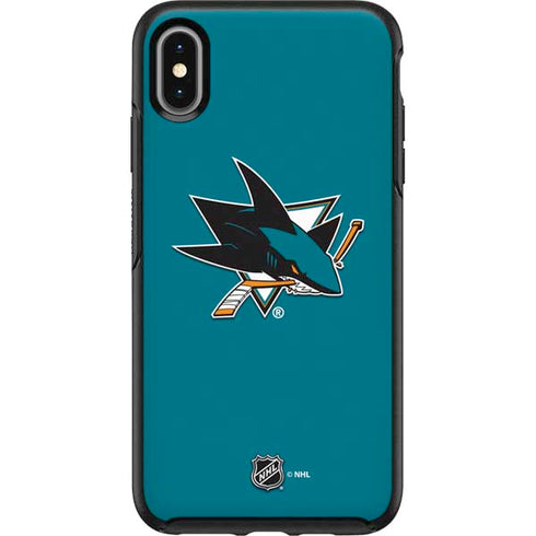 NHL San Jose Sharks Solid Background Otterbox Symmetry iPhone Skin
