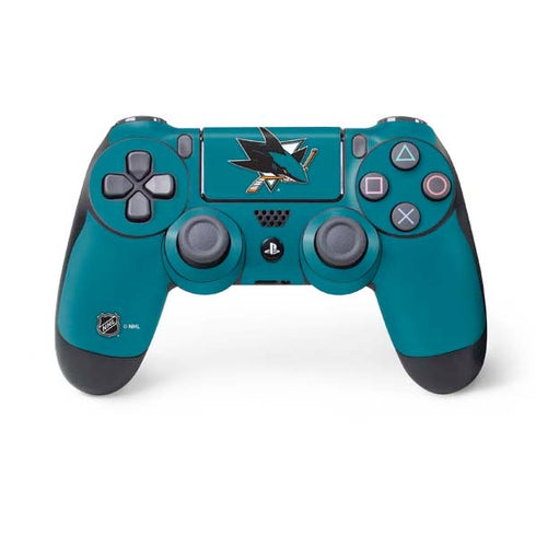 NHL San Jose Sharks Solid Background PS4 Controller Skin