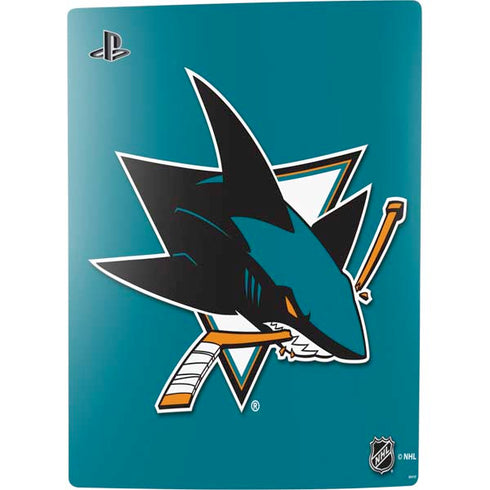 NHL San Jose Sharks Solid Background PS5 Bundle Skin