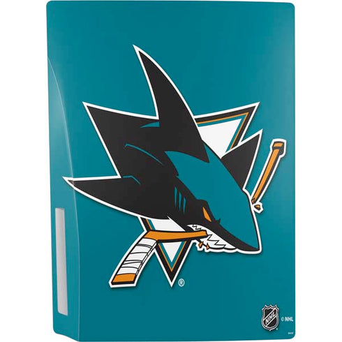 NHL San Jose Sharks Solid Background PS5 Bundle Skin