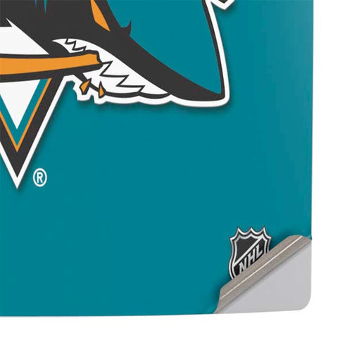 NHL San Jose Sharks Solid Background PS5 Slim Disk Console Skin