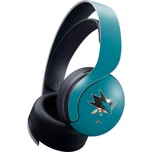 NHL San Jose Sharks Solid Background PULSE 3D Wireless Headset for PS5 Skin