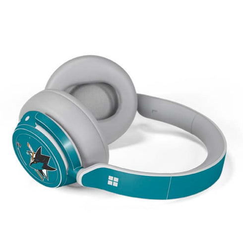 NHL San Jose Sharks Solid Background Surface Headphones Skin