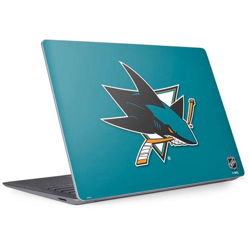 NHL San Jose Sharks Solid Background Surface Laptop 3 13.5in Skin