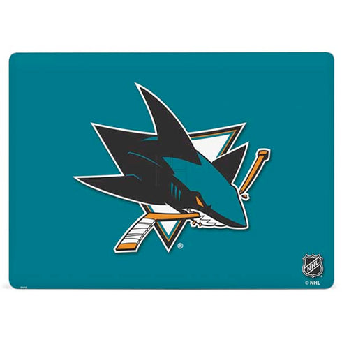NHL San Jose Sharks Solid Background Surface Laptop 3 13.5in Skin