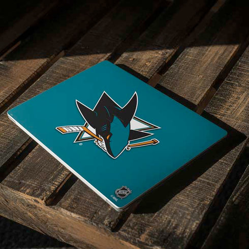 NHL San Jose Sharks Solid Background Surface Laptop 3 13.5in Skin