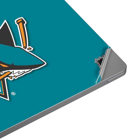 NHL San Jose Sharks Solid Background Universal Laptop 12in (9.8 x 6.8in) Skin