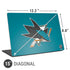 NHL San Jose Sharks Solid Background Universal Laptop 15in (12.2 x 8.8in) Skin