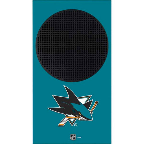 NHL San Jose Sharks Solid Background Xbox Series S Console Skin