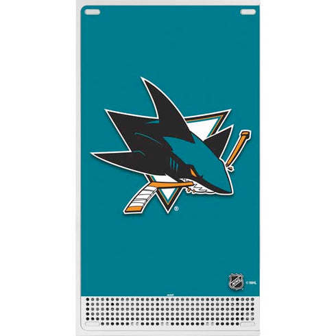 NHL San Jose Sharks Solid Background Xbox Series S Console Skin