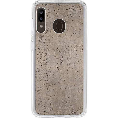 Sandstone Concrete Galaxy A20 Clear Case