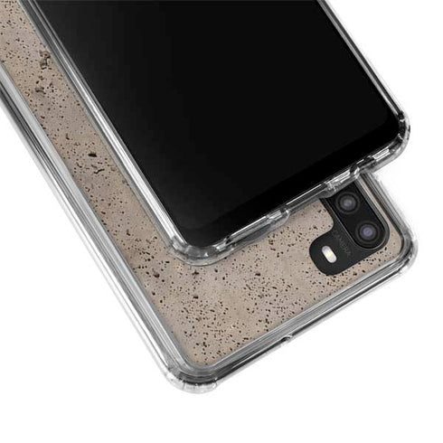 Sandstone Concrete Galaxy A21 Clear Case