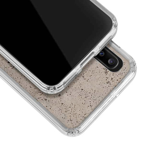 Sandstone Concrete Galaxy A30 Clear Case