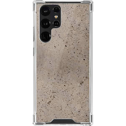 Sandstone Concrete Galaxy S22 Ultra Clear Case