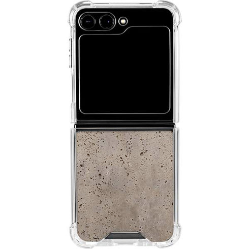 Sandstone Concrete Galaxy Z Flip5 5G Clear Case