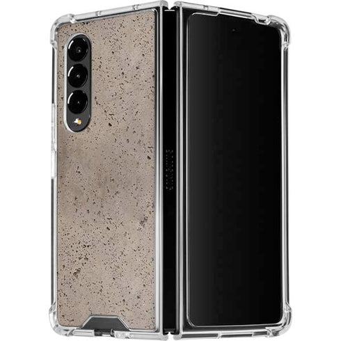 Sandstone Concrete Galaxy Z Fold4 5G Clear Case