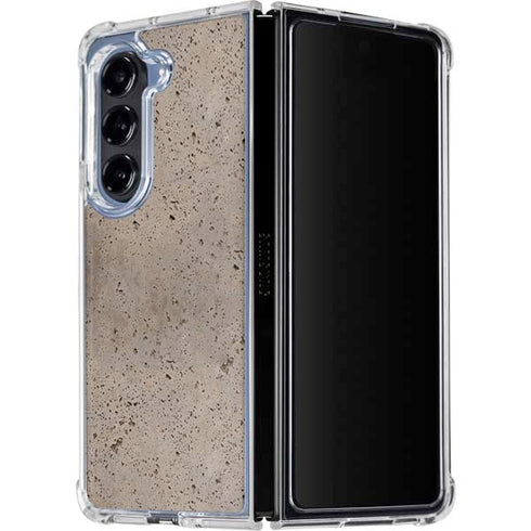 Sandstone Concrete Galaxy Z Fold5 5G Clear Case