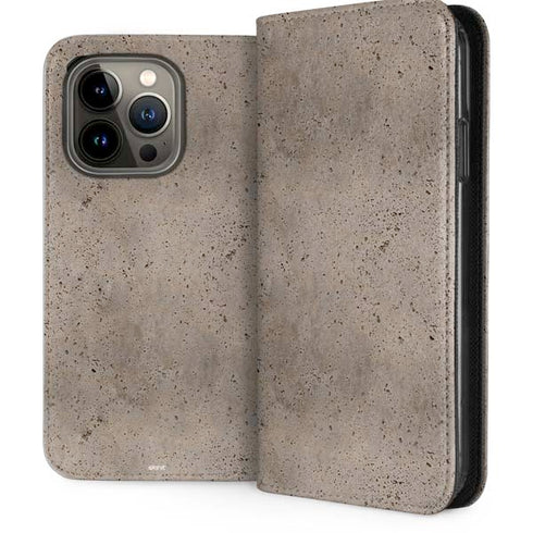 Sandstone Concrete iPhone 13 Pro Folio Case