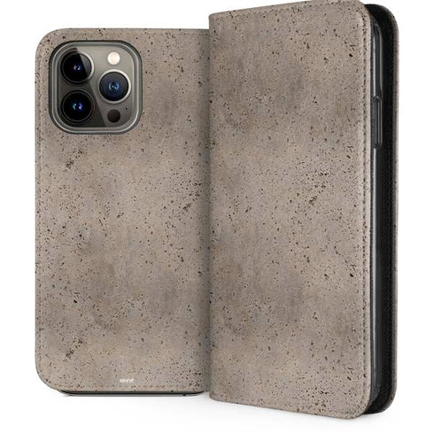Sandstone Concrete iPhone 13 Pro Max Folio Case