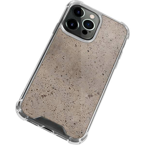 Sandstone Concrete iPhone 15 Pro Clear Case