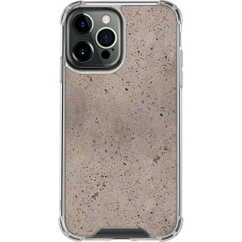 Sandstone Concrete iPhone 14 Pro Max Clear Case