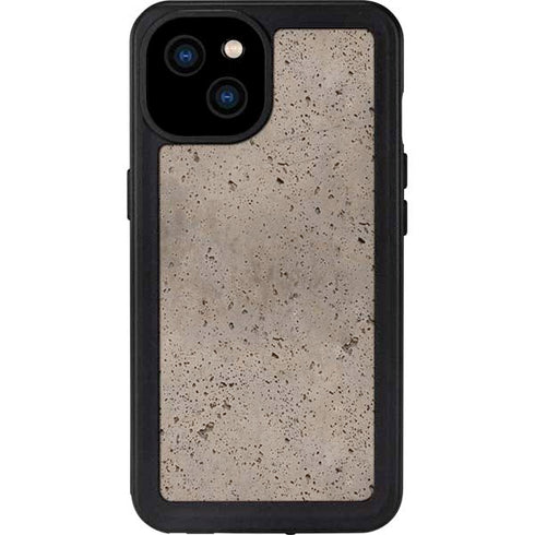 Sandstone Concrete iPhone 15 Plus Waterproof Case