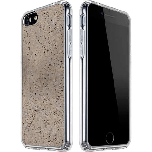 Sandstone Concrete iPhone SE (2nd & 3rd Gen) Clear Case
