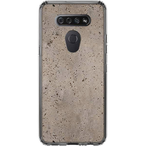 Sandstone Concrete LG K51/Q51 Clear Case