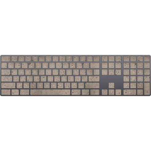 Sandstone Concrete Magic Keyboard with Numeric Keypad Skin
