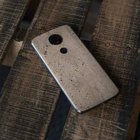 Sandstone Concrete Moto E5 Plus Skin
