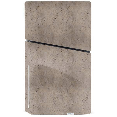 Sandstone Concrete PS5 Slim Disk Console Skin