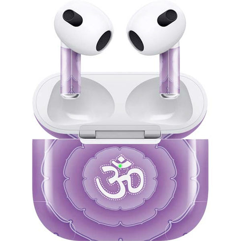 Sanskrit Purple Apple AirPods (3rd Gen 2021) Skin