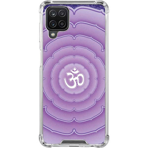 Sanskrit Purple Galaxy A12 Clear Case