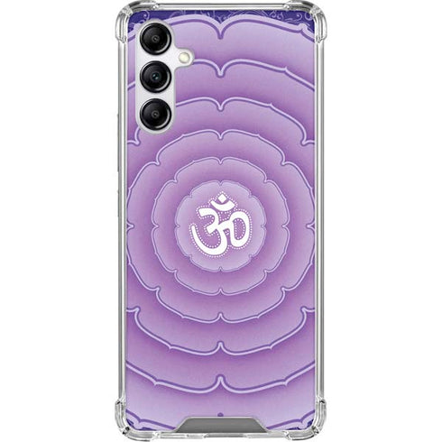Sanskrit Purple Galaxy A15 5G Clear Case