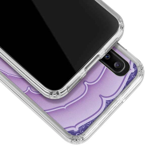 Sanskrit Purple Galaxy A30 Clear Case