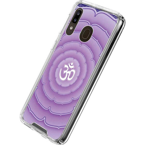 Sanskrit Purple Galaxy A30 Clear Case