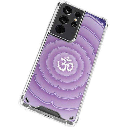 Sanskrit Purple Galaxy S21 Ultra 5G Clear Case