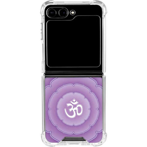 Sanskrit Purple Galaxy Z Flip5 5G Clear Case