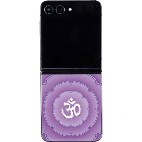 Sanskrit Purple Galaxy Z Flip5 5G Skin