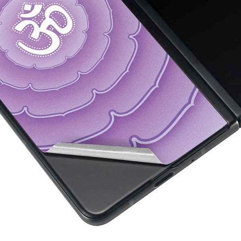 Sanskrit Purple Galaxy Z Fold3 5G Skin