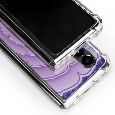 Sanskrit Purple Galaxy Z Fold4 5G Clear Case